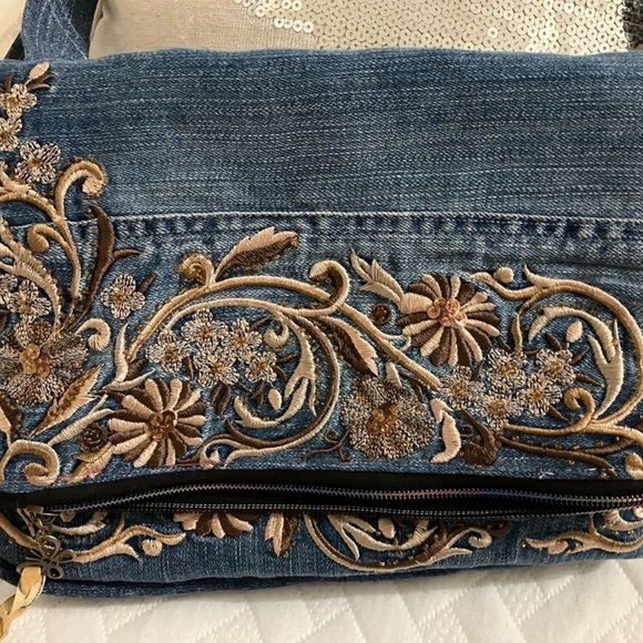 Rainbow zipper Handmade purse - Picture 6 of 10